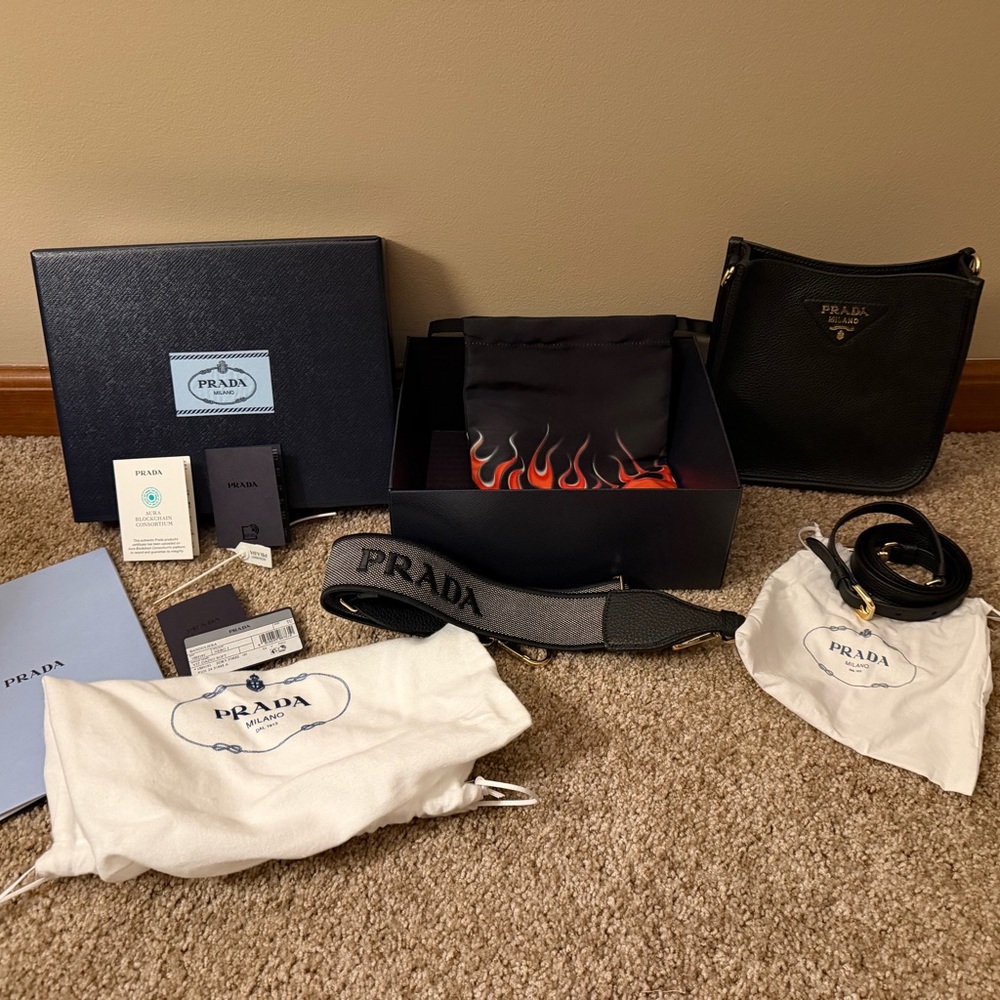 Prada Black Small Woman’s/ Men's Shoulder Bag
